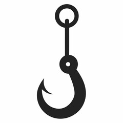 fishing hook vector illustration