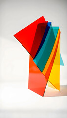 Obraz premium layered translucent acrylic sheets