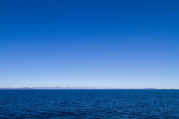 Lake Titicaca. Peru side. Bolivia view. 