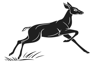 silhouette of a deer