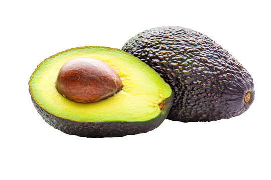 a avocado cut in half
