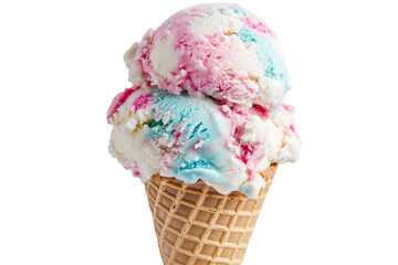 a close up of a ice cream cone