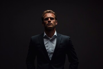 Fototapeta premium Business man. Confident man in a suit. Stylish man.