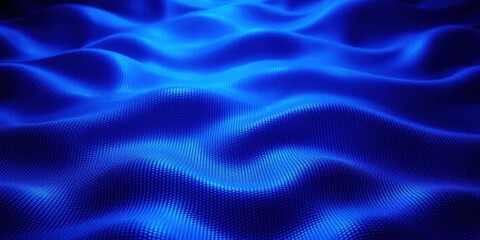 Fototapeta premium Abstract Blue Wavy Texture with a Subtle Dot Pattern, Evoking a Sense of Depth and Movement