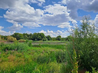 landscape with sky and clouds