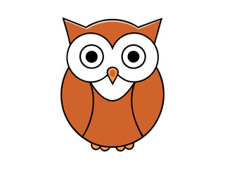 owl cartoon art vector illustration 