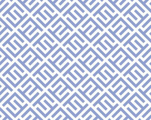 Abstract geometric pattern. A seamless vector background. White and blue ornament. Graphic modern pattern. Simple lattice graphic design