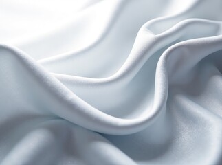 Fototapeta premium Abstract Grey Silk Pattern on White Background - AI Photo