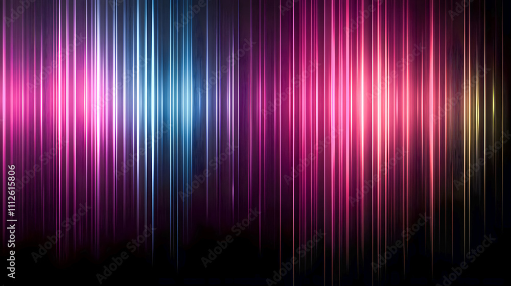 Poster colorful vertical light stripes creating a dynamic and vibrant abstract background for creative desi