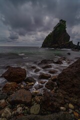 Sunset at Karang Agung Beach, Indonesia