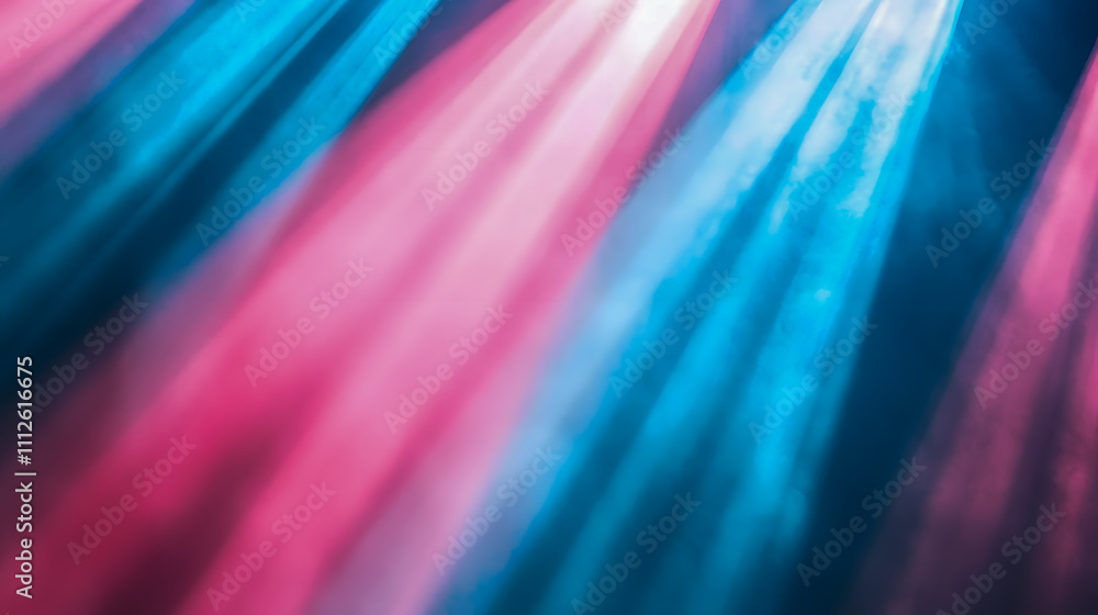 Aufkleber colorful light rays creating abstract background with blue and pink gradient effect in modern artist