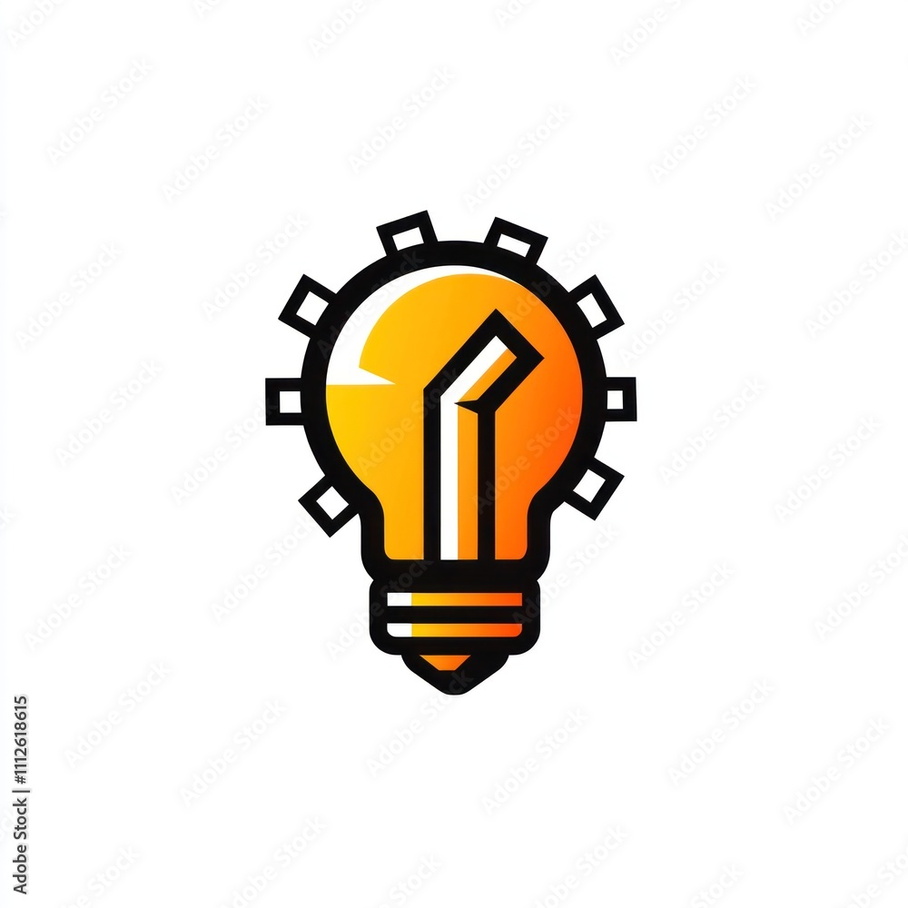 Poster here's a possible and keyword list for your stock photo... gear lightbulb innovation concept.