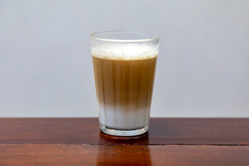 Brazilian coffee served with milk