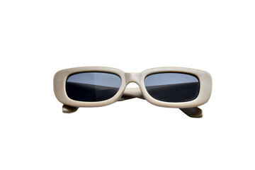 brown stylish sunglasses isolated on transparent background. Png image