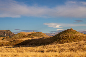 Autumn landscape during a sunny day, Iceland