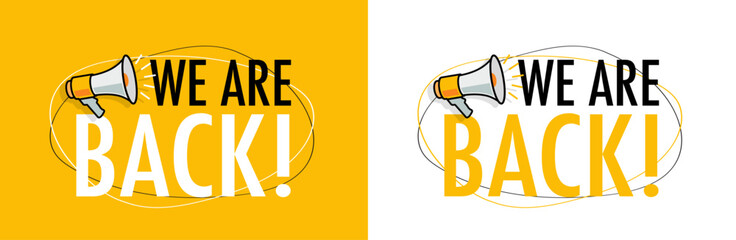 We are back on white and yellow background