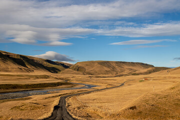 Area around river Fjadra, South Iceland