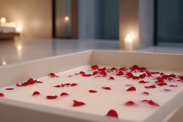 Imagine a luxurious bathtub filled to the brim with warm water and delicate rose petals accompanied by softly flickering candles in the background. Health Benefits of Milk and Dairy Products, milk day