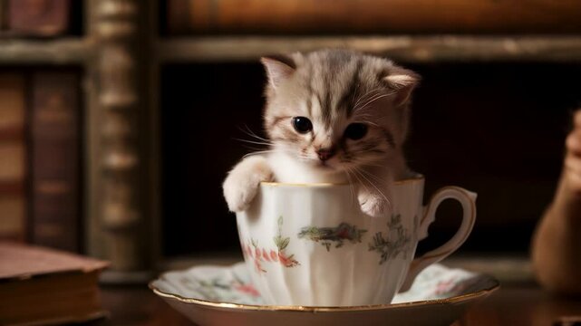 cat in a cup