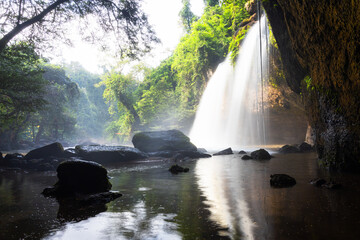 Haew Suwat Waterfall in Khao Yai National Park, Thailand.