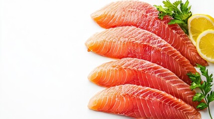 Fresh fish processed into flaky and seasoned fish fillets