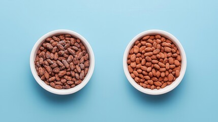 Fototapeta premium Before to after Raw cocoa pods harvested, fermented, and refined into fine chocolate