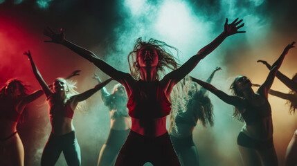 International Choreographer's Day. The girl is dancing, the guy is dancing