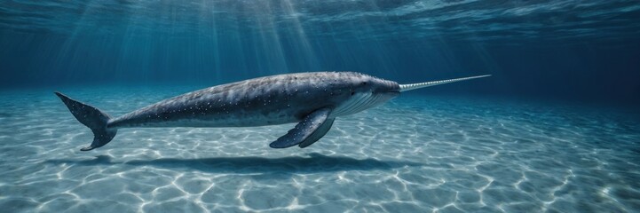 Obraz premium Oceanic Narwhal