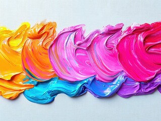 A blank canvas evolving into a colorful painting, captured from initial strokes to final details