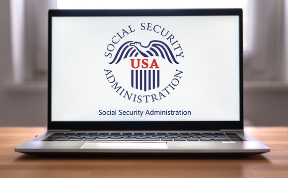 SSA - Social Security Administration displayed on laptop