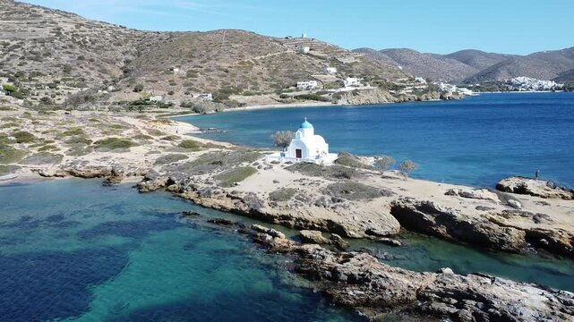 Kapelle des hl. Panteleimon, Katapola, Amorgos, Kykladen, Griechenland, Europa
