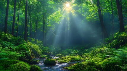 Fototapeta premium morning in the forest