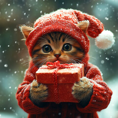 Cat in uniform