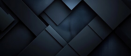 Naklejka premium Abstract dark geometric pattern with layered textures and gradients.