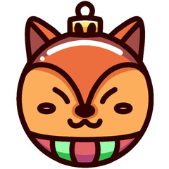 Animal face Christmas ball decoration