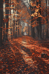 autumn leaf fall yellow leaves autumn Generative AI