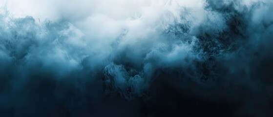 Dark, swirling clouds create a moody atmospheric background.