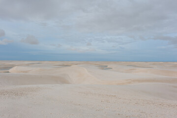 sand dunes and clouds