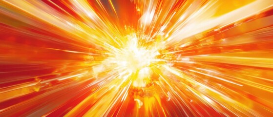 Obraz premium Abstract explosion of light and color radiating outward.