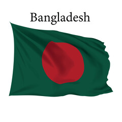 Bangladesh Flag vector, Bangladesh Canada flag illustration