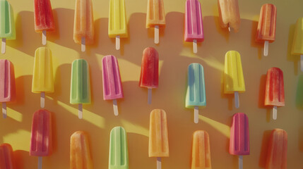 International Popsicle Day. cold ice cream. ice cream on a stick