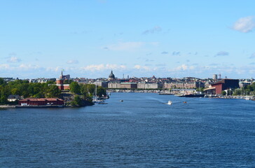 Obraz premium Stockholm seen from the seaside