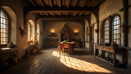 Fototapeta premium interior of the church of st john the baptist