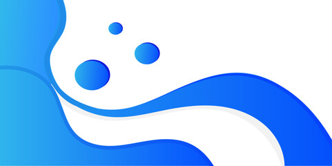 Abstract wave background with blue and white color.