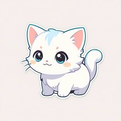 Obraz premium cute kitten cartoon