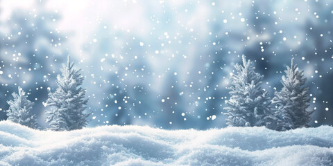 winter landscape snowdrifts Generative AI