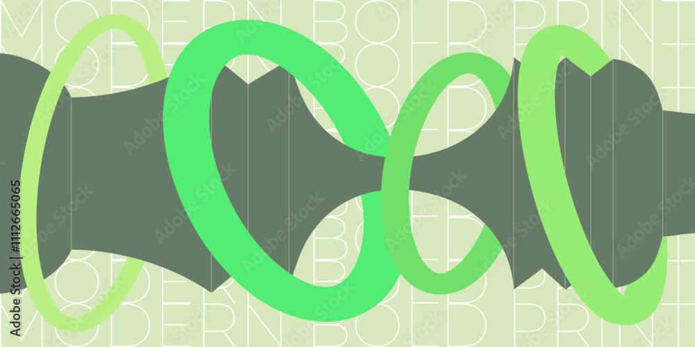 Poster dynamic abstract layout in horizontal format. radiant rotational symmetry paired with raw industrial