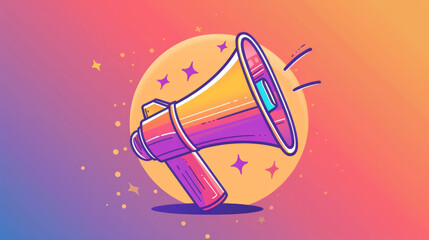 Icon of a megaphone symbol.