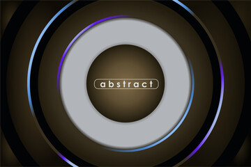 Brown abstract background, high-tech futuristic template technology. Vector illustration