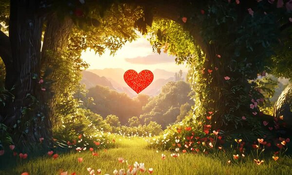 romantic moment on valentine's day